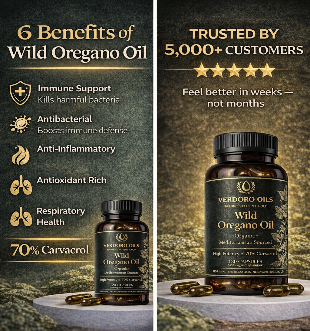 Wild Oregano Oil Capsules - 70% Carvacrol